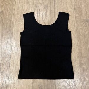 Ann Taylor Elegant Black Knit Silk Blend Tank Top Size XS